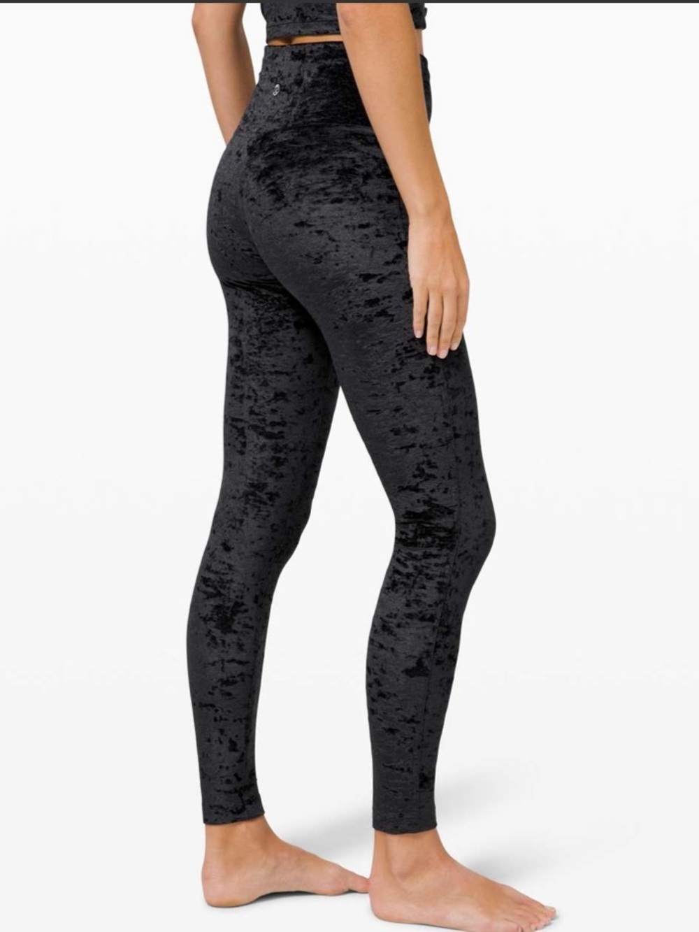 Lululemon Wunder Lounge High-Rise Tight 28" *Crushed Velvet Black 25639